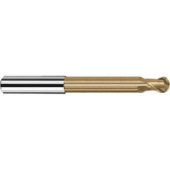Fraisa - 1/4" Diam, 1/4" LOC, 2 Flute Solid Carbide Ball End Mill - Benchmark Tooling