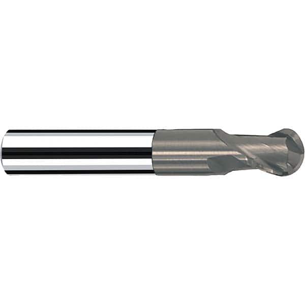 Fraisa - 1/4" Diam, 1/4" LOC, 2 Flute Solid Carbide Ball End Mill - Benchmark Tooling