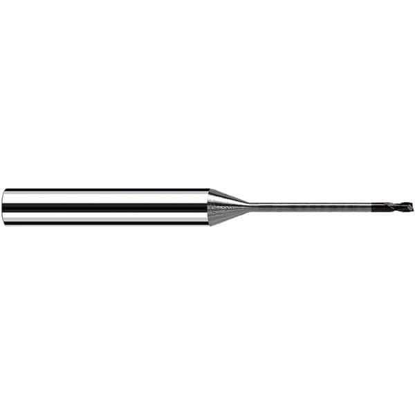 Fraisa - 0.6mm Diam 2 Flute Solid Carbide 0.05mm Corner Radius End Mill - Benchmark Tooling