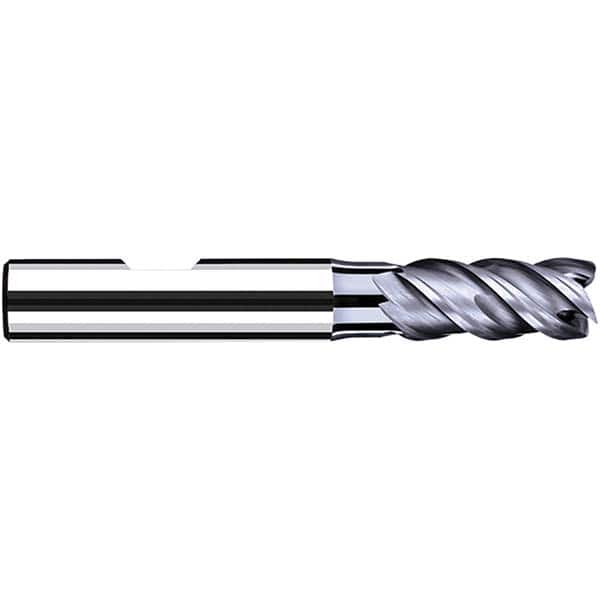 Fraisa - 6mm Diam 4 Flute Solid Carbide 0.1mm Corner Radius End Mill - Benchmark Tooling