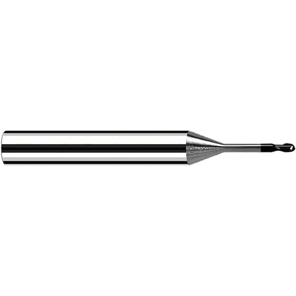 Fraisa - 3mm Diam, 3mm LOC, 2 Flute Solid Carbide Ball End Mill - Benchmark Tooling