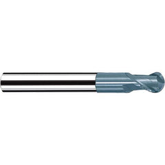 Fraisa - 1/8" Diam, 1/8" LOC, 2 Flute Solid Carbide Ball End Mill - Benchmark Tooling