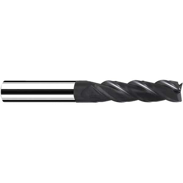 Fraisa - 10mm Diam 3 Flute Solid Carbide 0.5mm Corner Radius End Mill - Benchmark Tooling