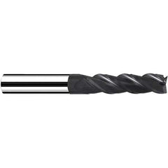 Fraisa - 12mm Diam 3 Flute Solid Carbide 0.5mm Corner Radius End Mill - Benchmark Tooling