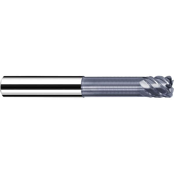 Fraisa - 1/8" Diam 4 Flute Solid Carbide 0.01" Corner Radius End Mill - Benchmark Tooling