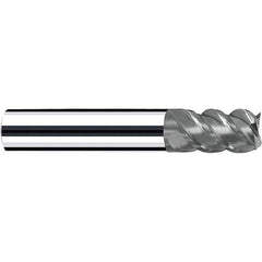 Square End Mill: 3/4'' Dia, 1'' LOC, 3/4'' Shank Dia, 3-1/2'' OAL, 4 Flutes, Solid Carbide Single End, Polychrom Finish, Spiral Flute, Variable Helix, Centercutting, RH Cut, RH Flute, Series Vario