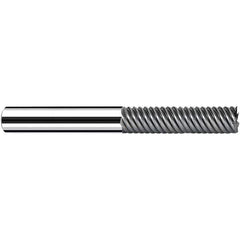 Square End Mill: 48mm LOC, 108mm OAL, 7 Flutes, Solid Carbide Single End, Polychrom Finish, Spiral Flute, 65 ° Helix, RH Cut, RH Flute, Series Multicut XF