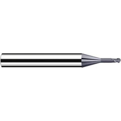 Fraisa - 0.5mm Diam, 3.6mm LOC, 2 Flute Solid Carbide Ball End Mill - Benchmark Tooling
