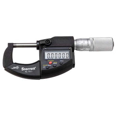 Starrett - Electronic Outside Micrometers Type: Standard Minimum Measurement (Decimal Inch): 0 - Benchmark Tooling