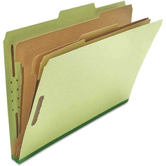 UNIVERSAL - File Folders, Expansion Folders & Hanging Files Folder/File Type: Classification Folders with Tob Tab Fastener Color: Green - Benchmark Tooling