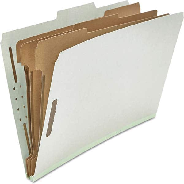 UNIVERSAL - File Folders, Expansion Folders & Hanging Files Folder/File Type: Classification Folders with Tob Tab Fastener Color: Gray - Benchmark Tooling