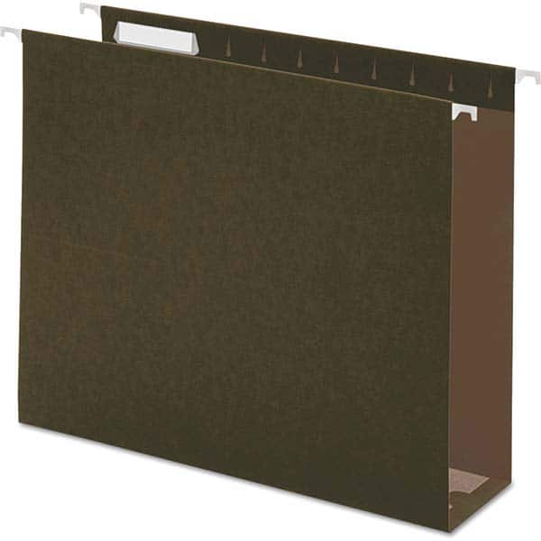 UNIVERSAL - File Folders, Expansion Folders & Hanging Files Folder/File Type: Hanging File Folders with Box Bottom Color: Green - Benchmark Tooling