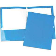 UNIVERSAL - File Folders, Expansion Folders & Hanging Files Folder/File Type: Pocket Folders Color: Blue - Benchmark Tooling