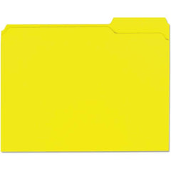 UNIVERSAL - File Folders, Expansion Folders & Hanging Files Folder/File Type: File Folders with Top Tab Color: Yellow - Benchmark Tooling