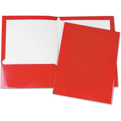 UNIVERSAL - File Folders, Expansion Folders & Hanging Files Folder/File Type: Pocket Folders Color: Red - Benchmark Tooling
