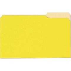 UNIVERSAL - File Folders, Expansion Folders & Hanging Files Folder/File Type: File Folders with Top Tab Color: Light Yellow - Benchmark Tooling