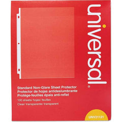 UNIVERSAL - Document Protectors Type: Sheet Protector Width (Inch): 9.65 - Benchmark Tooling