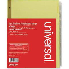 UNIVERSAL - Tabs, Indexes & Dividers Indexes & Divider Type: Customizable Size: 8-1/2 x 11 - Benchmark Tooling