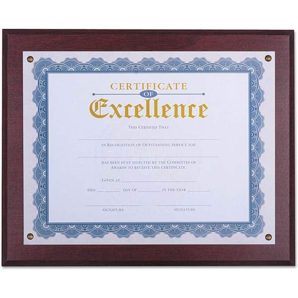 UNIVERSAL - Document Protectors Type: Award Plaque Width (Inch): 13.33 - Benchmark Tooling