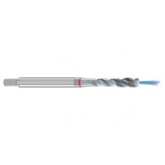M8x1.25 6H 3-Flute Cobalt Red Ring Semi-Bottoming 40 degree Spiral Flute Tap-Bright - Benchmark Tooling
