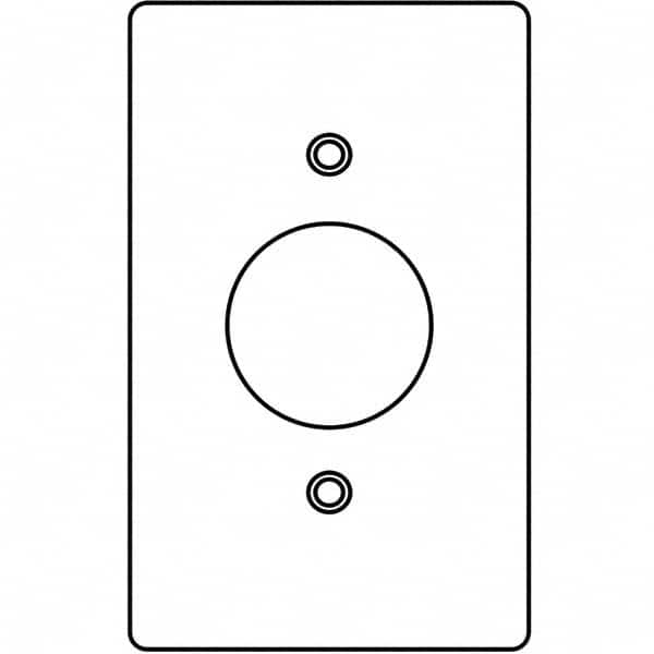 Hubbell Killark - Wall Plates Wall Plate Type: Outlet Wall Plates Color: Gray - Benchmark Tooling