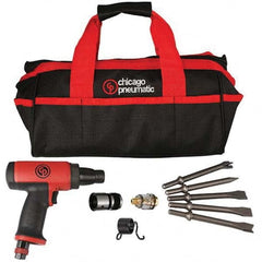 Chicago Pneumatic - 3,500 BPM, 2.64" Long Stroke, Air Chipping Hammer - Benchmark Tooling