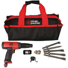 Chicago Pneumatic - 2,500 BPM, 3-1/2" Long Stroke, Air Chipping Hammer - Benchmark Tooling