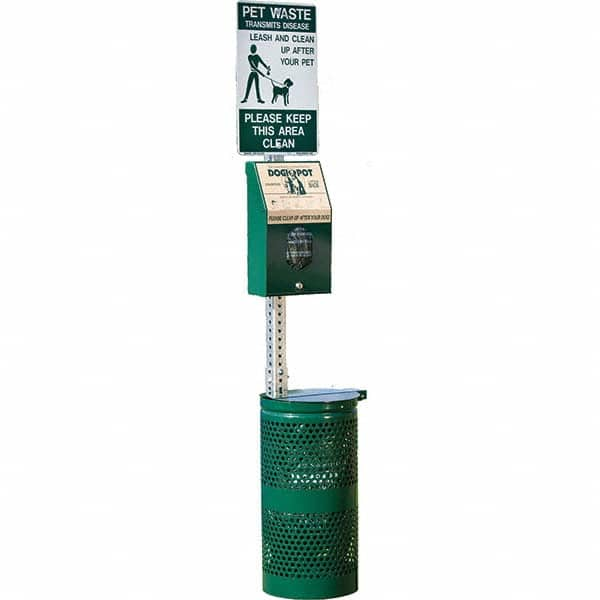 DOGIPOT - Pet Waste Stations Mount Type: Pole Mount Overall Height Range (Feet): 4' - 8' - Benchmark Tooling