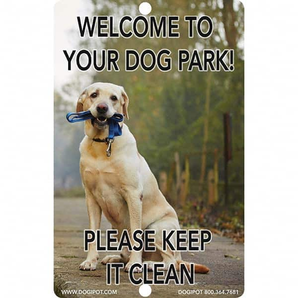 DOGIPOT - Pet Waste Station Accessories Type: Reflective Pet Sign Material: Aluminum - Benchmark Tooling