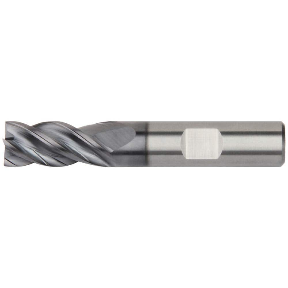 Kennametal - 3/8", 1-1/2" LOC, 3/8" Shank Diam, 4" OAL, 4 Flute, Solid Carbide Square End Mill - Benchmark Tooling