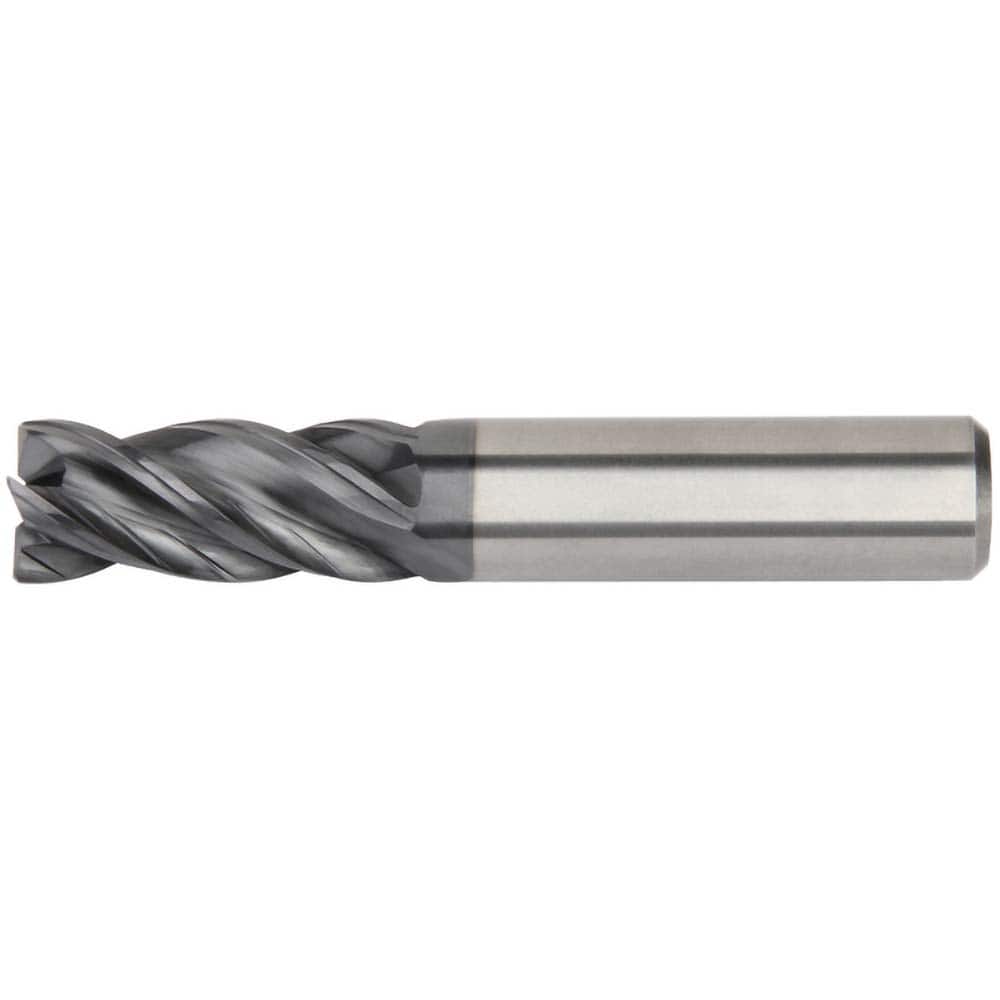 Kennametal - 7/16" Diam 4 Flute Solid Carbide 0.02" Chamfer Width Corner Chamfer End Mill - Benchmark Tooling