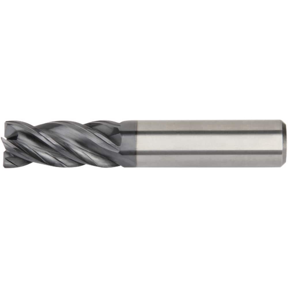 Kennametal - 3/8", 7/8" LOC, 3/8" Shank Diam, 2-1/2" OAL, 4 Flute, Solid Carbide Square End Mill - Benchmark Tooling