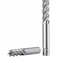 Kennametal - 1/2", 1-1/2" LOC, 1/2" Shank Diam, 3-1/2" OAL, 5 Flute, Solid Carbide Square End Mill - Benchmark Tooling