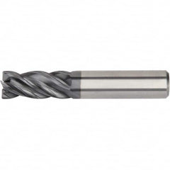 Kennametal - 14mm Diam 4 Flute Solid Carbide 0.5mm Chamfer Width Corner Chamfer End Mill - Benchmark Tooling