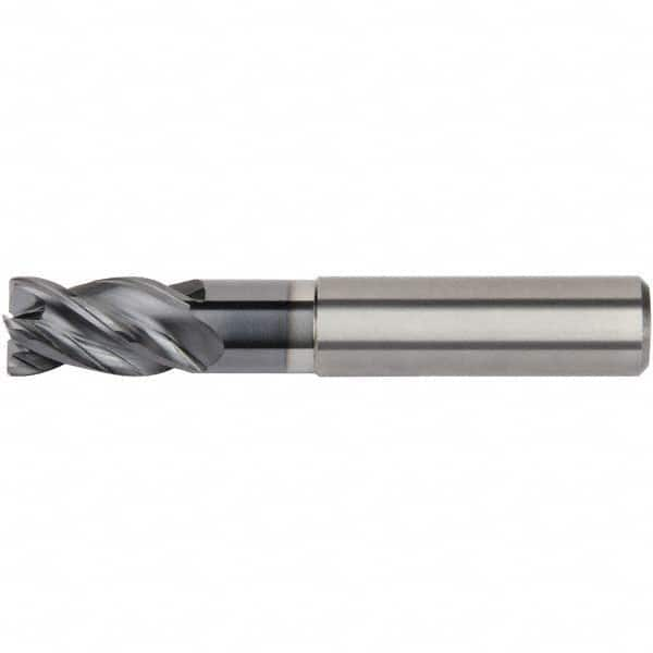 Kennametal - 25mm Diam 4 Flute Solid Carbide 4mm Corner Radius End Mill - Benchmark Tooling