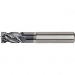 Kennametal - 25mm Diam 4 Flute Solid Carbide 4mm Corner Radius End Mill - Benchmark Tooling