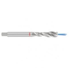 M20x2.5 6H 4-Flute Cobalt Red Ring Semi-Bottoming 40 degree Spiral Flute Tap-Bright - Benchmark Tooling