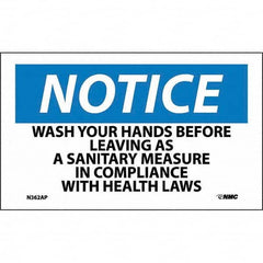 NMC - Safety & Facility Labels Message Type: Restroom, Janitorial & Housekeeping Header: NOTICE - Benchmark Tooling