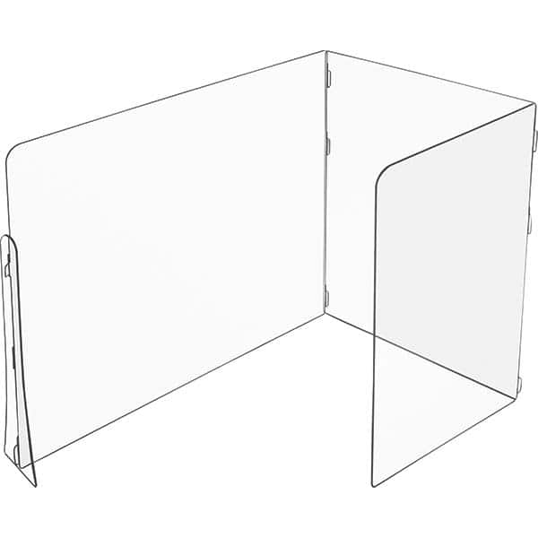 Social Distancing Partition: 60″ OAW, 36″ OAH, Clear Clear