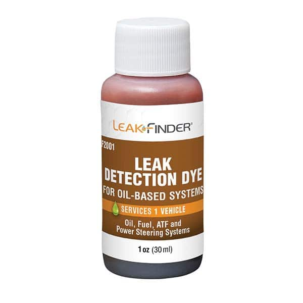 Leak Finder - Automotive Leak Detection Dyes Applications: Engine Oil; Transmission Fluid; Fuel Container Size: 1 oz. - Benchmark Tooling