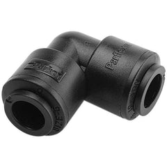 Parker - Plastic Push-To-Connect Tube Fittings Type: Union Elbow Tube Outside Diameter (Inch): 3/8 - Exact Industrial Supply