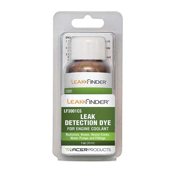 Leak Finder - Automotive Leak Detection Dyes Applications: Coolant Container Size: 1 oz. - Benchmark Tooling