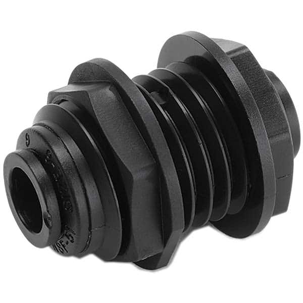 Parker - Plastic Push-To-Connect Tube Fittings Type: Bulkhead Union Tube Outside Diameter (Inch): 1/2 - Benchmark Tooling