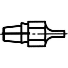 Weller - Soldering Iron Tips; Type: Desoldering Tip ; For Use With: DSX80; DXV80 ; Point Size: 1.1000 (Decimal Inch); Tip Diameter: 2.500 (Inch); Tip Diameter: 2.500 (mm) - Exact Industrial Supply