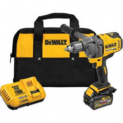 DeWALT - 60 Volt 1/2" Chuck Mid-Handle Cordless Drill - 600 RPM, Keyed Chuck, Reversible, 1 Lithium-Ion Battery Included - Benchmark Tooling