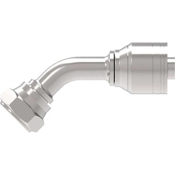 Eaton - Hydraulic Hose Fittings & Couplings Type: BSPP 60 Cone Female 45 Elbow Hose Diameter: 3/4 (Inch) - Benchmark Tooling