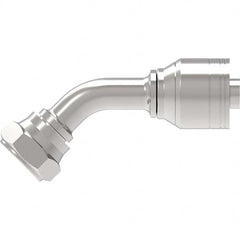 Eaton - Hydraulic Hose Fittings & Couplings Type: BSPP 60 Cone Female 45 Elbow Hose Diameter: 3/4 (Inch) - Benchmark Tooling