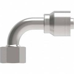 Eaton - Hydraulic Hose Fittings & Couplings Type: Female Swivel DIN 24 Seat 90 Light Hose Diameter: 7/8 (Inch) - Benchmark Tooling