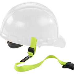 3155 Lime Elastic Hard Hat Lanyard With Clamp - Benchmark Tooling
