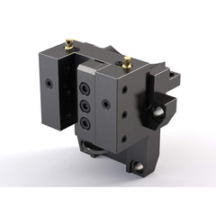 Global CNC Industries - Turret & VDI Tool Holders; Type: Mori OD Turning Block ; Clamping System: 124mm X 95mm ; Tool Axis: OD ; Through Coolant: No ; Outside Diameter (Decimal Inch): 1.2500 ; Additional Information: 4 Mounting Holes - Exact Industrial Supply